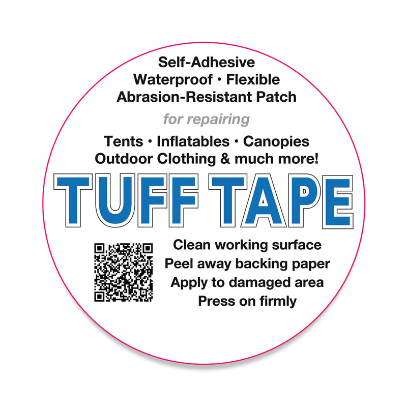 TUFF Tape Waterproof Repair Patches 75mm (100-Pack)