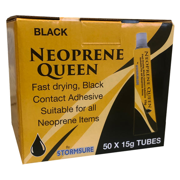 Neoprene Queen Black Wetsuit Repair Adhesive 15g (50-Pack)