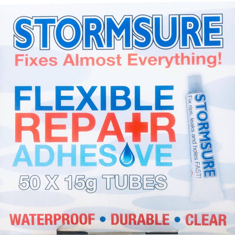 Stormsure Clear Flexible Repair Adhesive 15g (50-Pack)