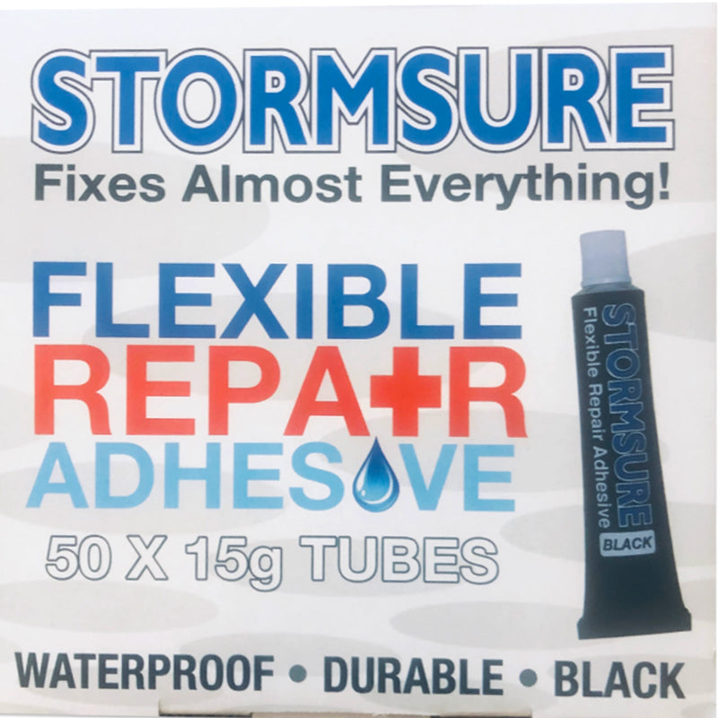 Stormsure Black Flexible Repair Adhesive 15g (50-Pack)