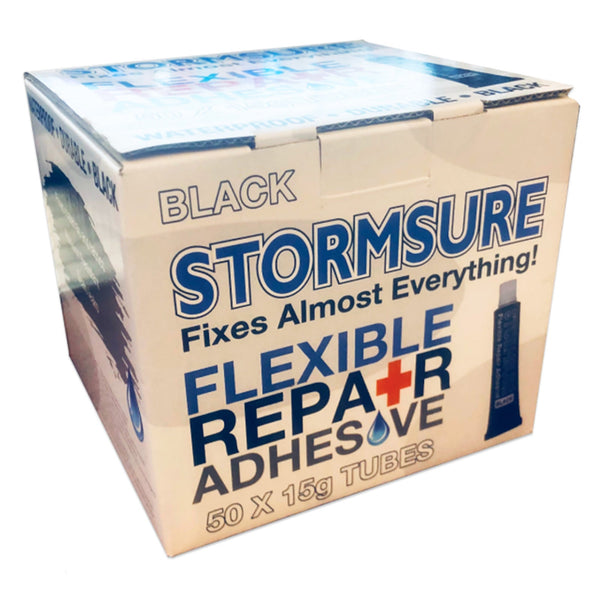 Stormsure Black Flexible Repair Adhesive 15g (50-Pack)